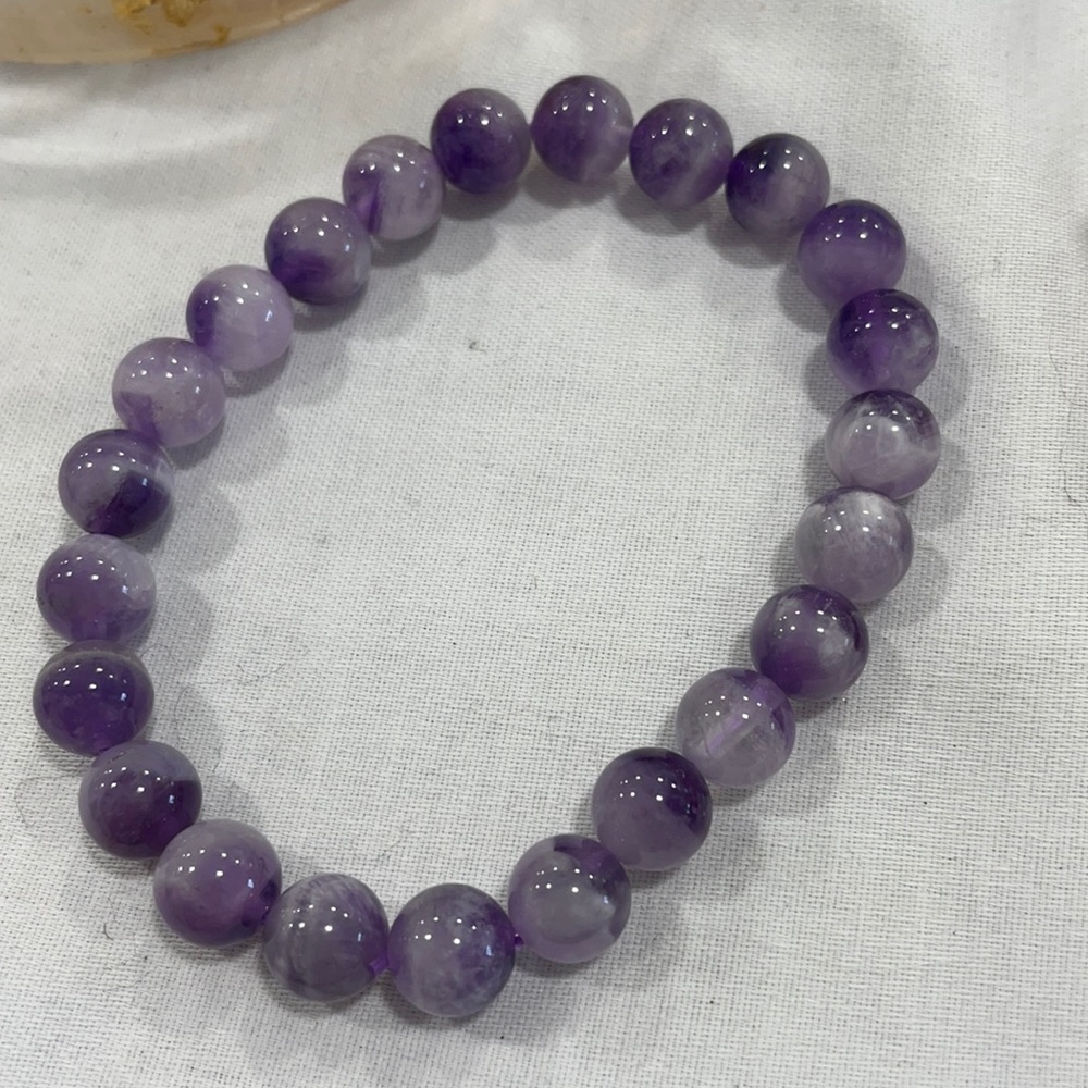 Amethyst bead bracelet